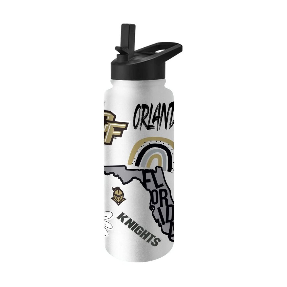 Central Florida Native 34oz Stainless Steel Insulated Quencher Water Bottle